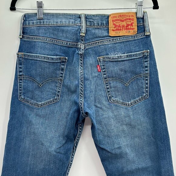 Levi's 513 Slim Straight Men's Jeans Size 28/30 - Picture 3 of 7